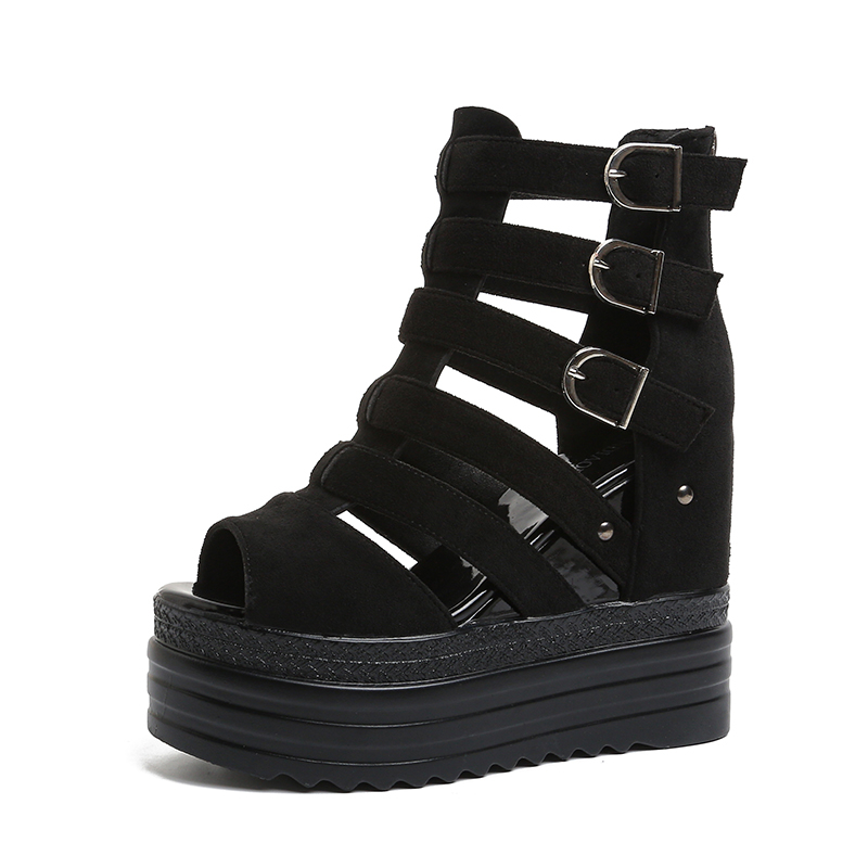 Wedge Espadrille Women - 11CM Designers Women Summer Leather Sandals
