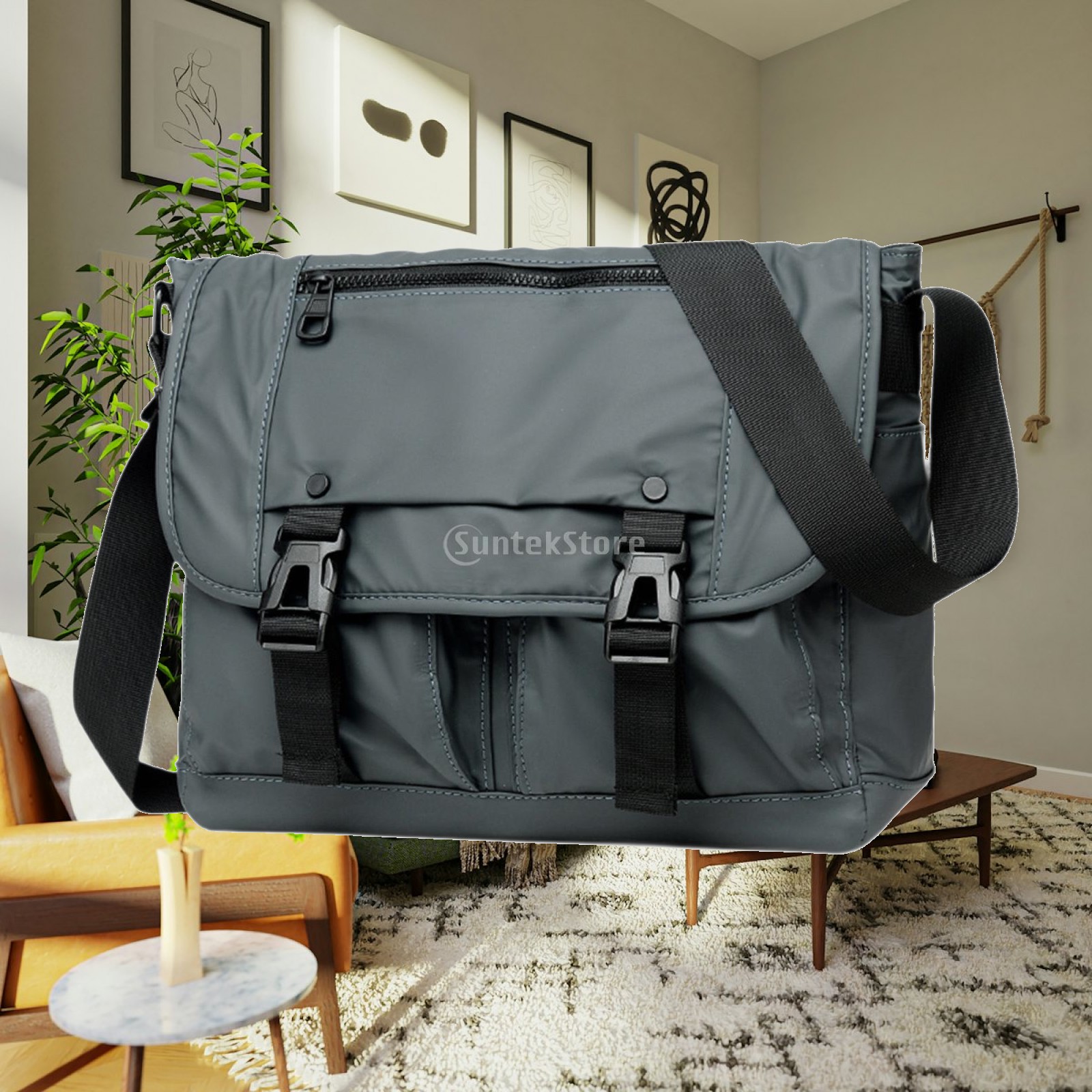 Messenger Bag Multilayer Pocke - Tote Bag Beach 评论和价格