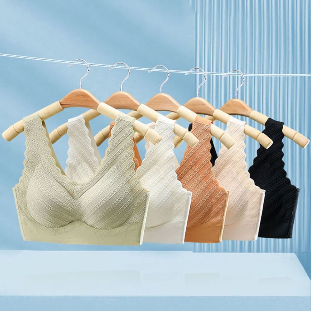 Seamless Bubble Lace Bra Widen - Bralette Triangle Set 评论和价格